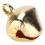 Oro 50 pezzi Campanelle piccole da 14 mm Ferro con foro 7