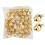 Oro 50 pezzi Campanelle piccole da 14 mm Ferro con foro 2