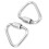 2 pièces de mousquetons en acier inoxydable, 4,0 mm, argent 1