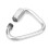 2 pièces de mousquetons en acier inoxydable, 4,0 mm, argent 11