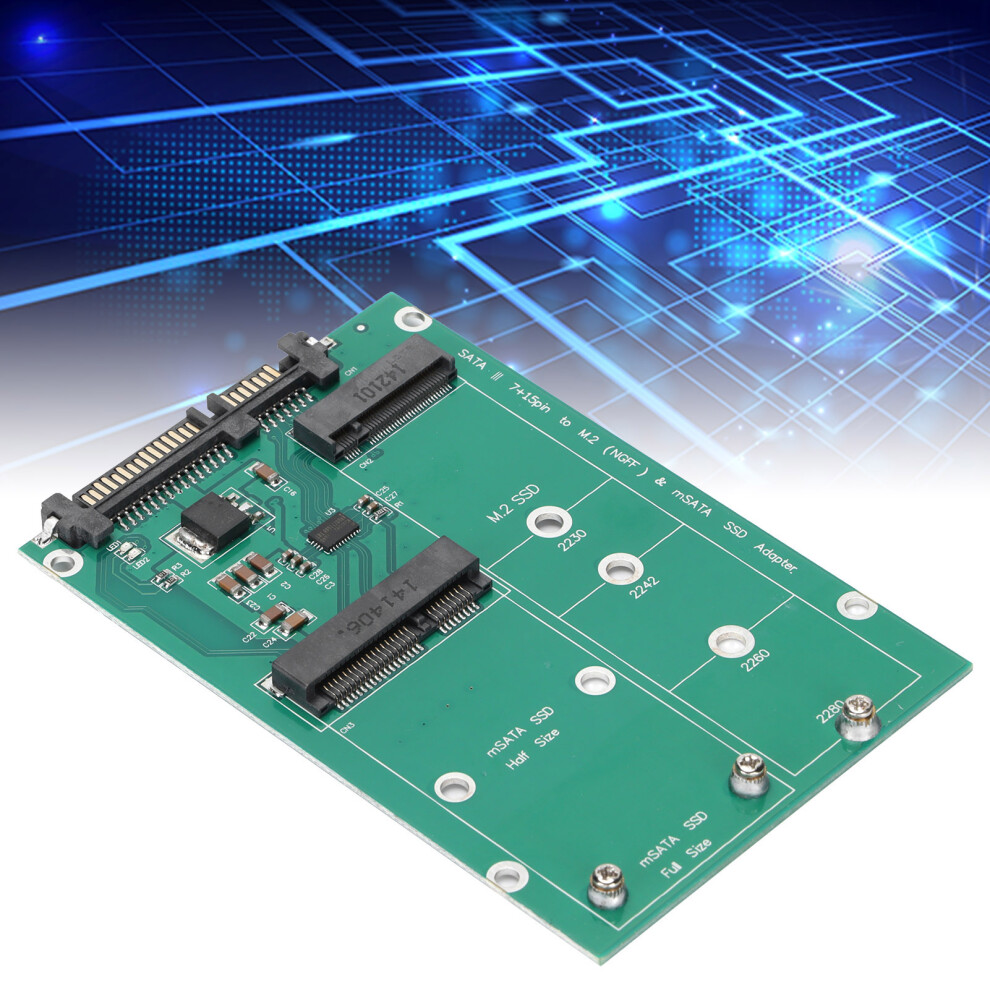 M.2 Ngff To Sata Adapter Stable Convenient Durable Sturdy Msata Ssd To Sata Converter 4941322424791