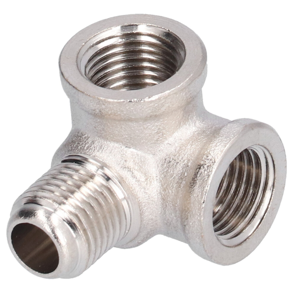 Tee Pipe Fitting Oblique Brass 3 Way Pneumatic Connector Inverter Air Compressor Accessories 4041322423982