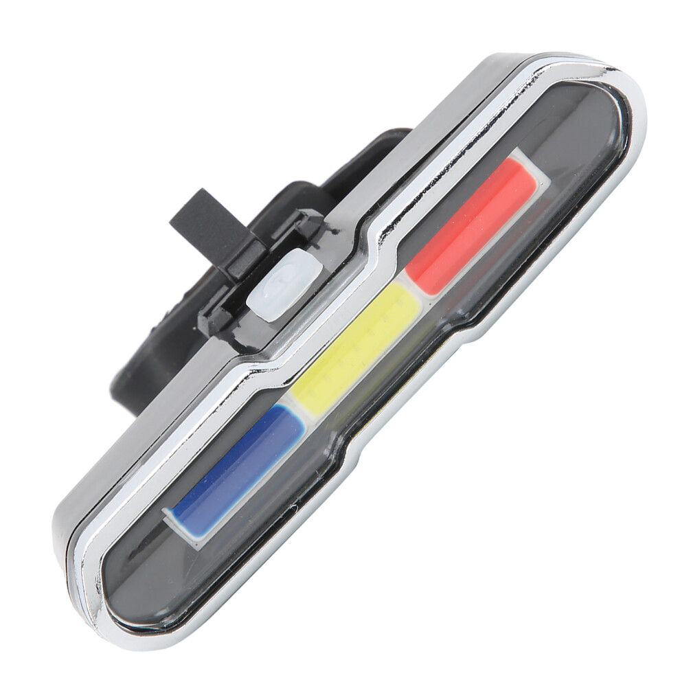 Bike Tail Light USB Charging Trichromatic Light Waterproof Portable Mountain Bike Accessories for Cycling Safety