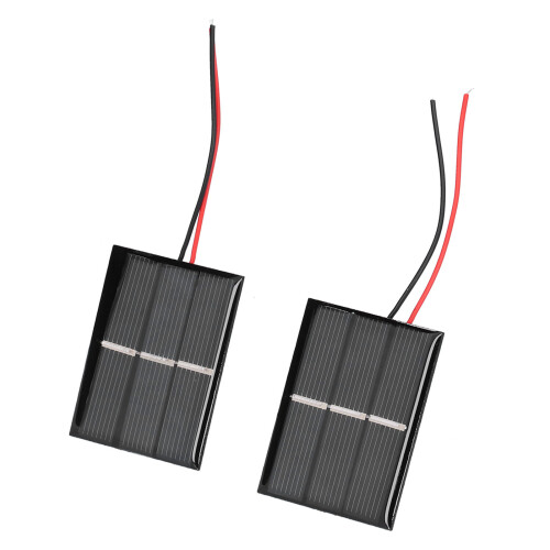 Mini-Solarmodule 2 Stück 43x55mm Polysilizium-Module für Solarstrom 0,4W 1,5V