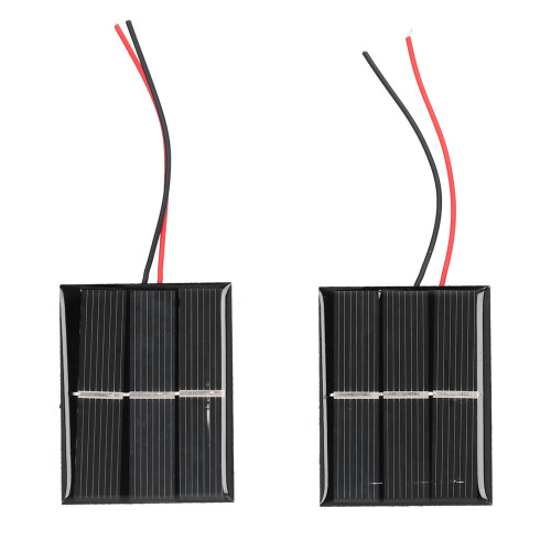 Mini-Solarmodule 2 Stück 43x55mm Polysilizium-Module für Solarstrom 0,4W 1,5V 1