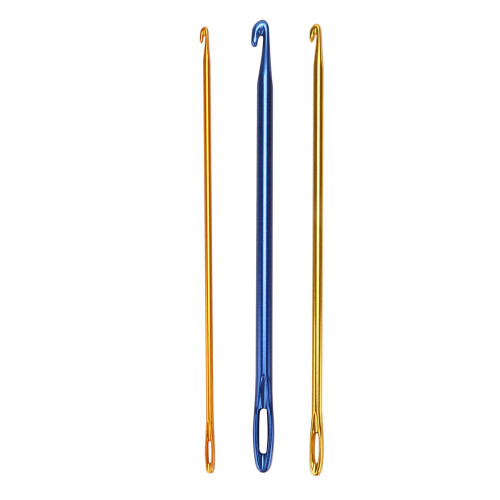 Set uncinetto in alluminio 3 pezzi 2.75mm 4mm 6mm argento 1
