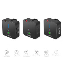 MX5 5 x 5 x 2,1 cm 2 émetteurs 1 récepteur, 50 m système micro 2,4 GHz