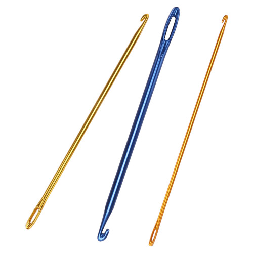 Set uncinetto in alluminio 3 pezzi 2.75mm 4mm 6mm argento 2