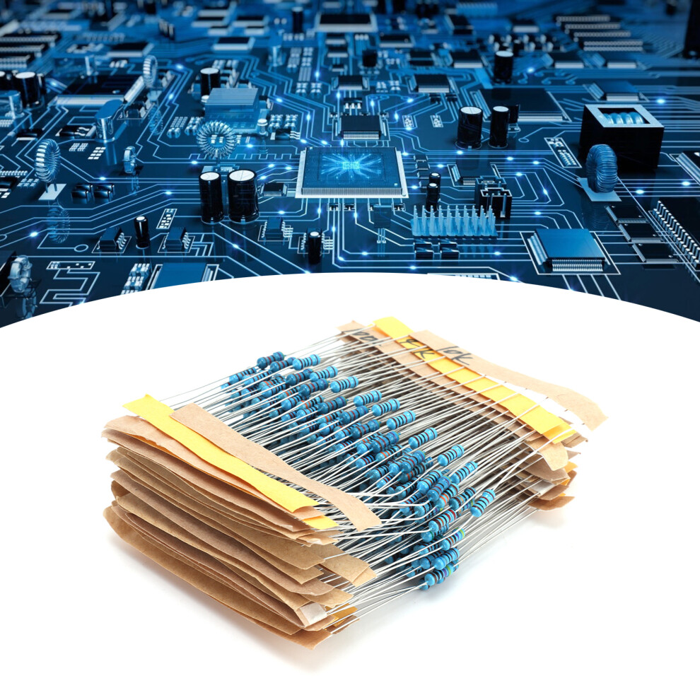 300Pcs Resistors 30 Values 10Î©1Mî© 1/4W 1Ï¼ Metal Film Resistor Kit Electronic Components 9361322427908