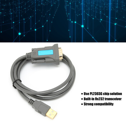 Serielle Kabel US015, USB auf RS-232, 1 m, Grau 2