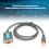 Serielle Kabel US015, USB auf RS-232, 1 m, Grau 9