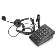 HT700 Téléphone filaire avec casque, ABS, Bureau