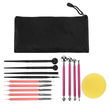 Kit d’outils en pâte polymère de 15 pièces – modelage et sculpture
