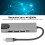 Stazione docking Type-C 5-in-1 alluminio grigio 4K@30Hz 8