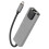 Stazione docking Type-C 5-in-1 alluminio grigio 4K@30Hz 7