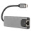 Stazione docking Type-C 5-in-1 alluminio grigio 4K@30Hz 12