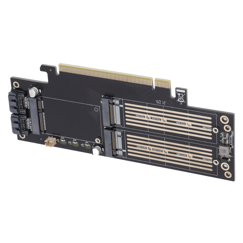 Jeyi Adapter Card M.2 Nvme To Pcie X4/X8/X16 Ngff Msata Expansion Heat Sink Converter 6901322427992