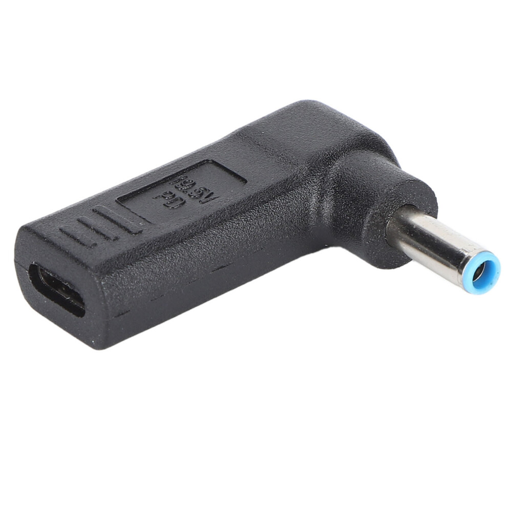 Typec To Dc Adapter Female To Male Plug 4.5X3.0mm Right Angle Pd Connector Charging Device For Hp Laptop 4901322429912