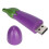 Clé USB aubergine dessin animé 2 Go compact violet 9