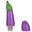 Clé USB aubergine dessin animé 2 Go compact violet 8