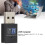 Adattatore USB Wi-Fi mini da 300 Mbps per laptop - Nero 8