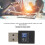 Adattatore USB Wi-Fi mini da 300 Mbps per laptop - Nero 4