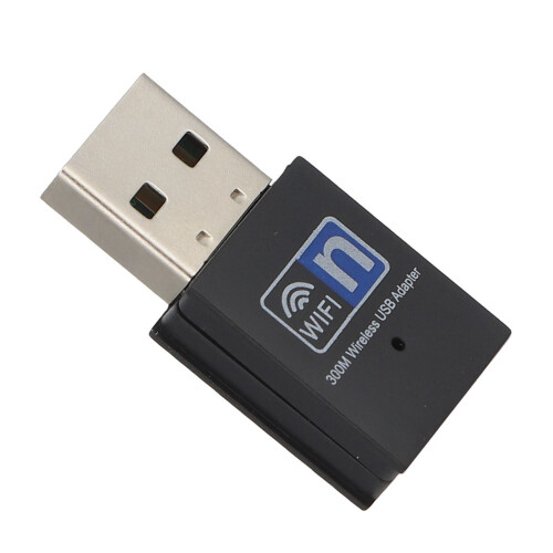 Adattatore USB Wi-Fi mini da 300 Mbps per laptop - Nero 2