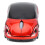 Smart rouge en forme de voiture souris compacte 2,4 GHz 2AAA 4