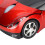 Smart rouge en forme de voiture souris compacte 2,4 GHz 2AAA 9