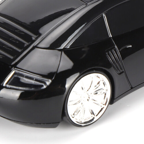 Mouse senza fili compatto a forma di auto 10m 2xAAA nero 2