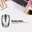Souris mini sans fil 2.4G gris 800-2000DPI 4
