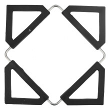 Silicone Trivet Mat Stainless Steel Hot Pot Holder NonSlip Coasters Heat Insulation Bowl Mats Foldable Table Pad Tableware Placemat for Hot