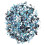 1000 pièces Gift06 œil de cheval 3x6 mm Bleu lac AB 2