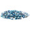 1000 pièces Gift06 œil de cheval 3x6 mm Bleu lac AB 16