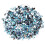 1000 pièces Gift06 œil de cheval 3x6 mm Bleu lac AB 1