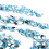 1000 pièces Gift06 œil de cheval 3x6 mm Bleu lac AB 6