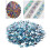 1000 pièces Gift06 œil de cheval 3x6 mm Bleu lac AB 14