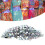 Gift01 1000 pièces 3x6mm œil de cheval à dos plat Blanc AB 7