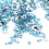 1000 pièces Gift06 œil de cheval 3x6 mm Bleu lac AB 9