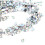 Gift01 1000 pièces 3x6mm œil de cheval à dos plat Blanc AB 8