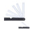 Righello pieghevole a ventaglio con scala in plastica 20cm 7.9in 4