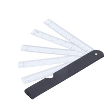Righello pieghevole a ventaglio con scala in plastica 20cm 7.9in