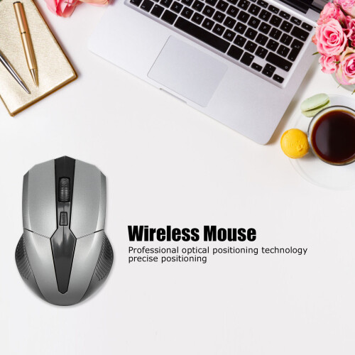 Mini mouse wireless 2.4G USB grigio 800-1200-1600DPI 2
