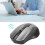 Mini mouse wireless 2.4G USB grigio 800-1200-1600DPI 16