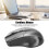 Mini mouse wireless 2.4G USB grigio 800-1200-1600DPI 4