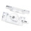 Sash Lock Square Zinc Alloy White Rustproof Multifunctional Sturdy Window Lock for Home Office 3
