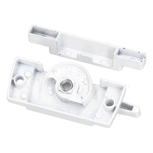 Sash Lock Square Zinc Alloy White Rustproof Multifunctional Sturdy Window Lock for Home Office 2