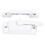 Sash Lock Square Zinc Alloy White Rustproof Multifunctional Sturdy Window Lock for Home Office 8