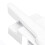 Sash Lock Square Zinc Alloy White Rustproof Multifunctional Sturdy Window Lock for Home Office 7