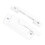 Sash Lock Square Zinc Alloy White Rustproof Multifunctional Sturdy Window Lock for Home Office 12